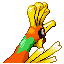 Ho-Oh back-facing sprite from Pokémon Sapphire