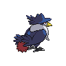 Honchkrow back-facing sprite from Pokémon Black 2