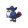 Honchkrow front-facing sprite from Pokémon Black 2