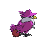 Honchkrow shiny back-facing sprite from Pokémon Black 2