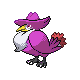 Honchkrow shiny front-facing sprite from Pokémon Diamond