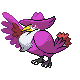 Honchkrow shiny front-facing sprite from Pokémon SoulSilver