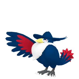Honchkrow front-facing sprite from Pokémon Y