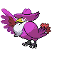 Honchkrow shiny front-facing sprite from Pokémon Platinum