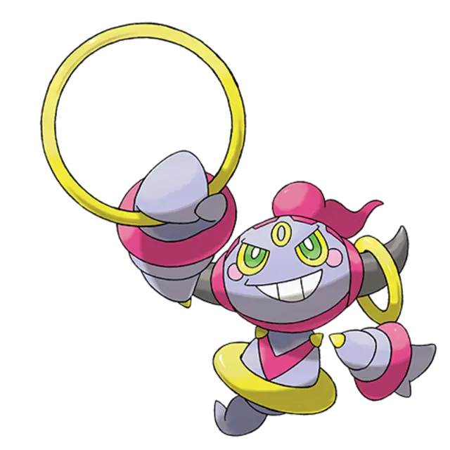 Hoopa, the Mischief Pokémon — Psychic/Ghost-type Pokémon official artwork