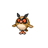 Hoothoot front-facing sprite from Pokémon Black