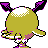 Hoothoot shiny back-facing sprite from Pokémon Crystal