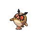 Hoothoot front-facing sprite from Pokémon Diamond