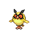 Hoothoot shiny front-facing sprite from Pokémon HeartGold