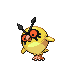 Hoothoot shiny front-facing sprite from Pokémon Platinum