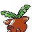 Hoppip back-facing sprite from Pokémon Gold