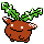 Hoppip front-facing sprite from Pokémon Gold