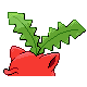Hoppip back-facing sprite from Pokémon HeartGold