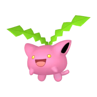 Hoppip front-facing sprite from Pokémon Y