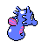 Horsea shiny back-facing sprite from Pokémon Crystal