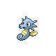 Horsea front-facing sprite from Pokémon Diamond