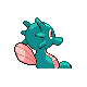 Horsea shiny back-facing sprite from Pokémon Diamond