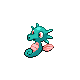 Horsea shiny front-facing sprite from Pokémon Diamond