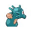 Horsea shiny back-facing sprite from Pokémon FireRed