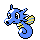 Horsea front-facing sprite from Pokémon Gold
