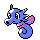 Horsea shiny front-facing sprite from Pokémon Gold