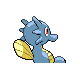Horsea back-facing sprite from Pokémon SoulSilver