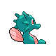 Horsea shiny back-facing sprite from Pokémon SoulSilver