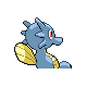 Horsea back-facing sprite from Pokémon Platinum