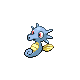 Horsea front-facing sprite from Pokémon Platinum