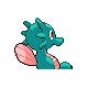 Horsea shiny back-facing sprite from Pokémon Platinum