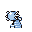 Horsea back-facing sprite from Pokémon Blue