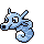 Horsea front-facing sprite from Pokémon Blue
