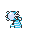 Horsea back-facing sprite from Pokémon Yellow