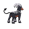 Houndoom back-facing sprite from Pokémon Black 2