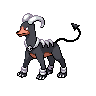 Houndoom front-facing sprite from Pokémon Black 2