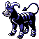Houndoom shiny front-facing sprite from Pokémon Crystal