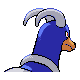 Houndoom shiny back-facing sprite from Pokémon Diamond