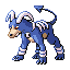 Houndoom shiny front-facing sprite from Pokémon Emerald