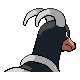 Houndoom back-facing sprite from Pokémon HeartGold