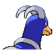 Houndoom shiny back-facing sprite from Pokémon HeartGold
