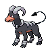 Houndoom front-facing sprite from Pokémon Platinum