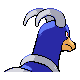 Houndoom shiny back-facing sprite from Pokémon Platinum