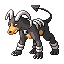 Houndoom front-facing sprite from Pokémon Ruby