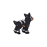Houndour back-facing sprite from Pokémon Black