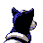 Houndour shiny back-facing sprite from Pokémon Crystal