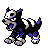 Houndour shiny front-facing sprite from Pokémon Crystal