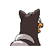 Houndour back-facing sprite from Pokémon Pearl