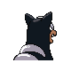 Houndour back-facing sprite from Pokémon SoulSilver