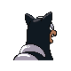 Houndour back-facing sprite from Pokémon Platinum