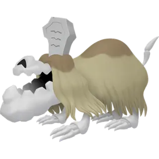 Houndstone shiny front-facing sprite from Mega Dimension